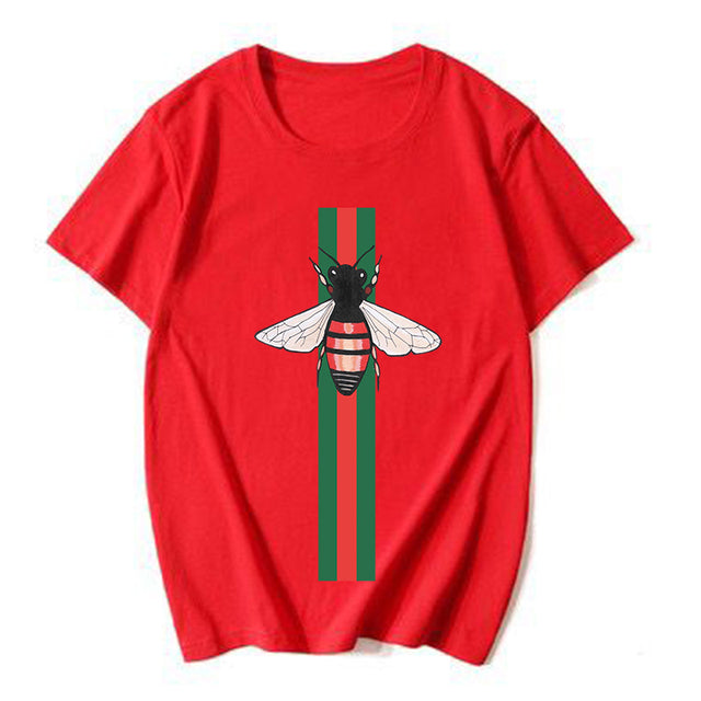 Summer 100% Cotton Short Sleeve Striped Print Women's Classic Black and White Mandy Street Sportswear High Quality T-Shirt Top