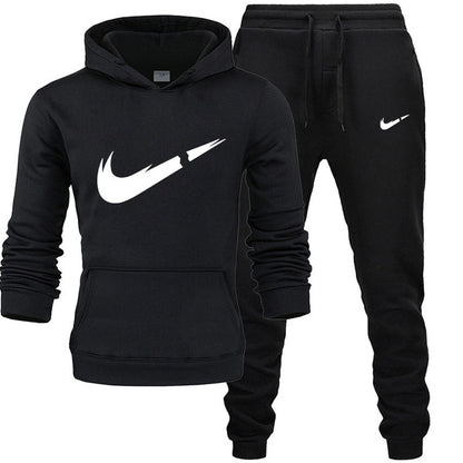 2019 New Fashion Men Hoodies Suits Brand Tracksuit Men/Women Sweatshirts+Sweatpants Autumn Winter Fleece Hooded Pullover