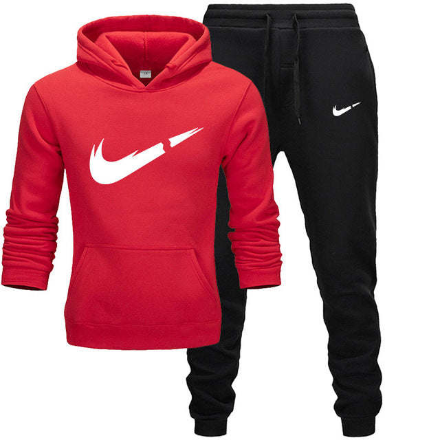 2019 New Fashion Men Hoodies Suits Brand Tracksuit Men/Women Sweatshirts+Sweatpants Autumn Winter Fleece Hooded Pullover