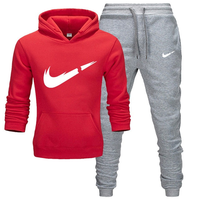 2019 New Fashion Men Hoodies Suits Brand Tracksuit Men/Women Sweatshirts+Sweatpants Autumn Winter Fleece Hooded Pullover
