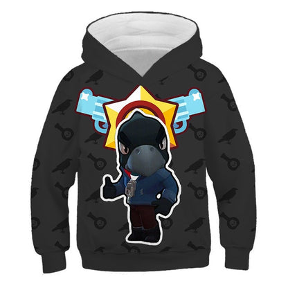 2019 Sell well New Arrival 3D Brawl Stars Sweatshirt Boys Girls Tracksuit Game Hoodies Brawl Stars Fashion Hip Hop Kids Clothes