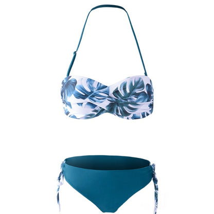2020 Sexy Solid Color Bikini Women Swimwear Bandeau Biquini Two pieces Swimsuit Female Bathing Suit Push Up Bikini Set Beachwear