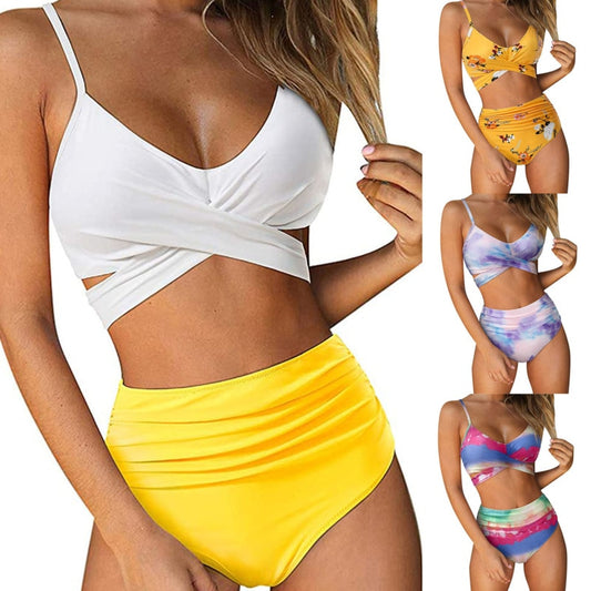 2021 New 2 Piece Bikini Tanga Set Woman Swimwear Sexy Bikinis Women Bathing Suits Push-up Beach Swimsuit Brazilian Swimming Suit