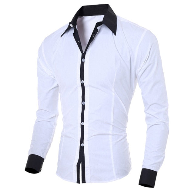 Fashion Men's Shirt Camisa blusa masculina Casual Slim Long-sleeved Shirt men Causal Male Blouse Top Streetwear Camisa masculina