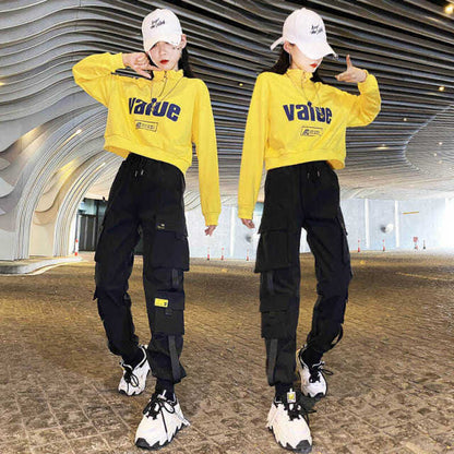 Sportswear Suit Women's 2021 Spring and Autumn New Fashion Brand Fashion Foreign Style Short Wear Leisure Two-Piece Set