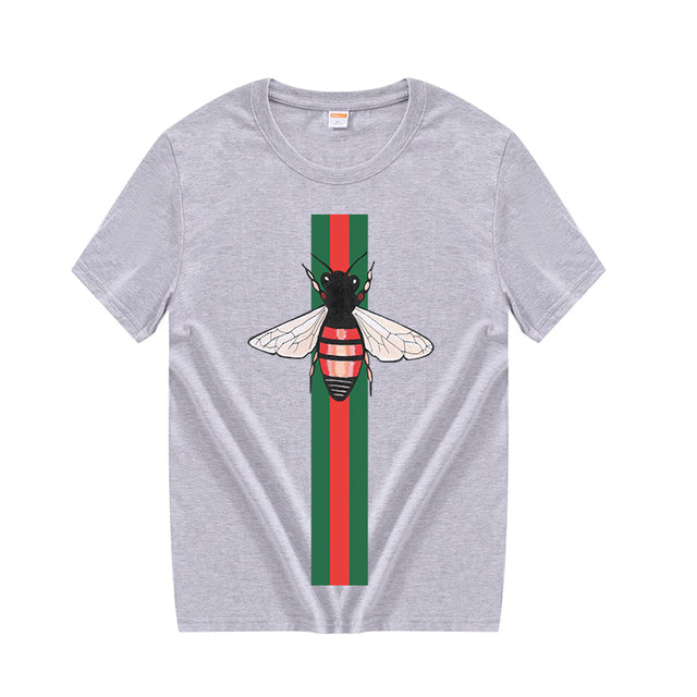 Summer 100% Cotton Short Sleeve Striped Print Women&#39;s Classic Black and White Mandy Street Sportswear High Quality T-Shirt Top