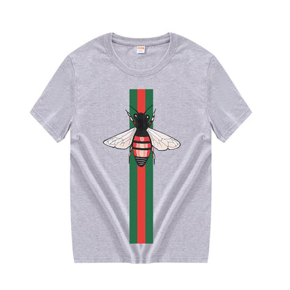 Summer 100% Cotton Short Sleeve Striped Print Women&#39;s Classic Black and White Mandy Street Sportswear High Quality T-Shirt Top