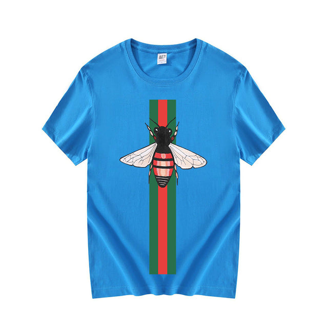 Summer 100% Cotton Short Sleeve Striped Print Women&#39;s Classic Black and White Mandy Street Sportswear High Quality T-Shirt Top