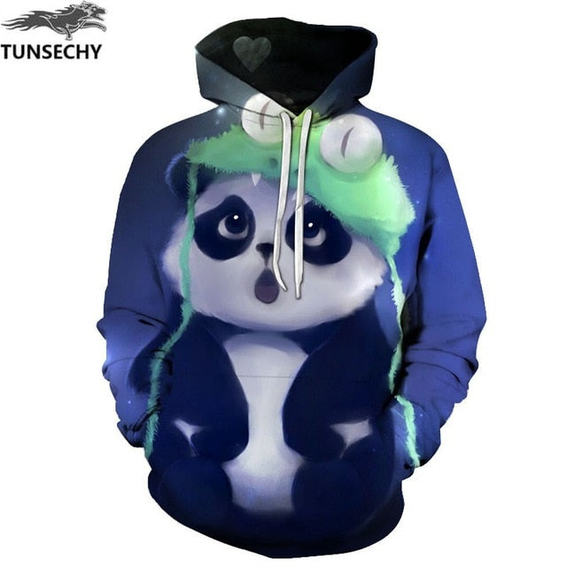 TUNSECHY Hot Fashion Men/Women 3D Sweatshirts Print Milk Space Galaxy Hooded Hoodies Unisex Tops Wholesale and retail